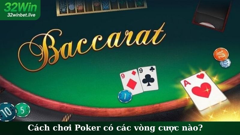 Cách chơi Poker có các vòng cược nào?