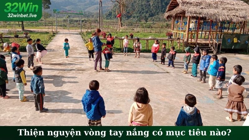 Thiện nguyện vòng tay nắng có mục tiêu nào?